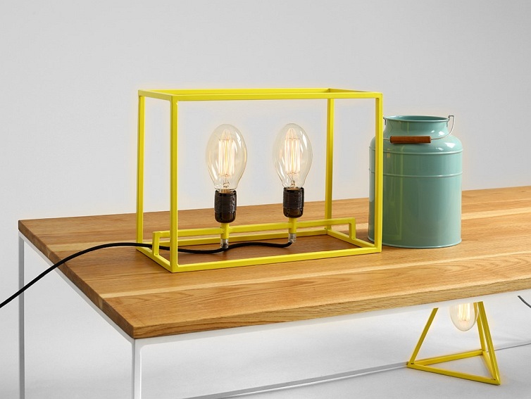 Stół Kawowy Tensio Solid Wood 100x60 Dąb/Biały