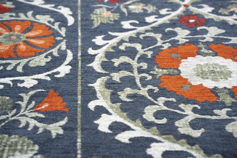 Dywan SUZANI NORDIC 9730 240x340 cm Niebieski/Czerwony