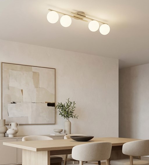 Lampa Sufitowa KAIRO 4 Beżowy/Biały