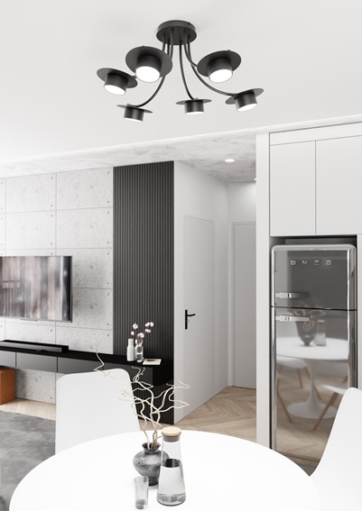 Lampa Sufitowa ENSO 6 Czarny