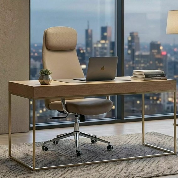 Fotel Obrotowy Q-05 Beżowy