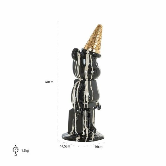 Dekoracja ICEBEAR Czarny/Złoty