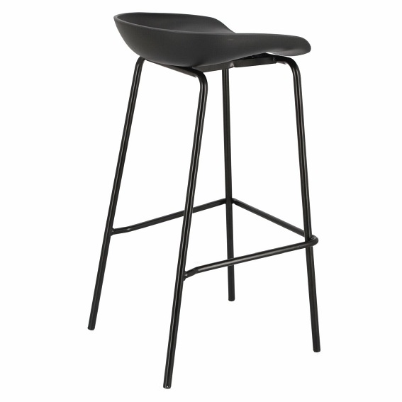 Stołek barowy GREGO 75cm czarny