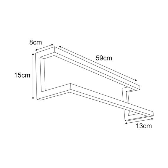 Wieszak Łazienkowy KAJA HOME KS-42 Czarny
