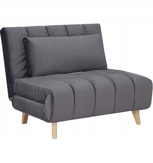 Fotel BILLY Velvet Buk/Szary TAP.139