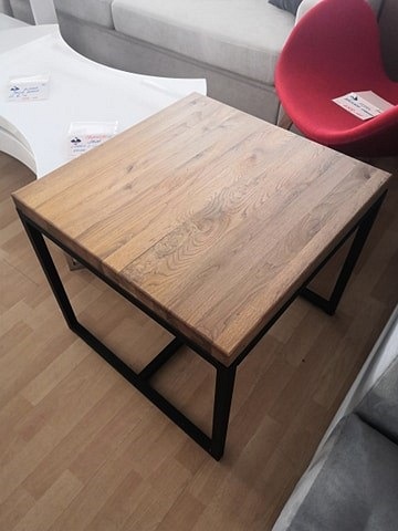 Ława LORAS C Lity Dąb/Czarny