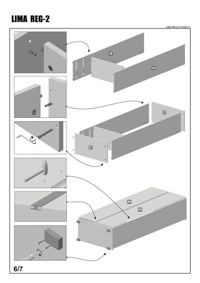 Regał LIMA REG2 Dąb Sonoma/Biały