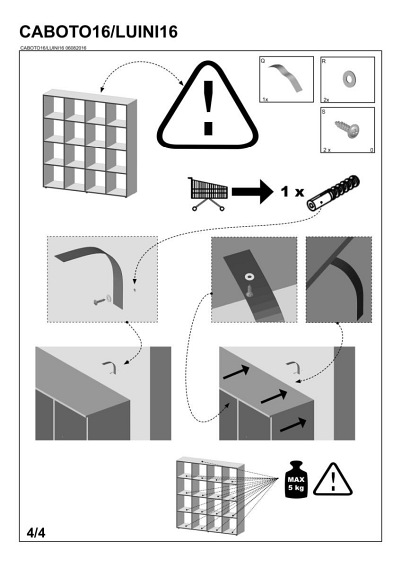 LUINI 16 regał dąb sonoma