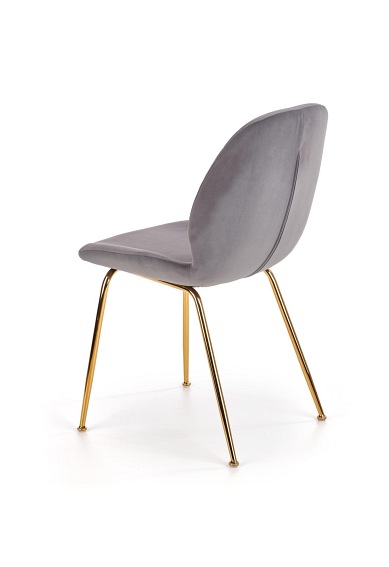 Krzesło K381 Złoty/Popielaty