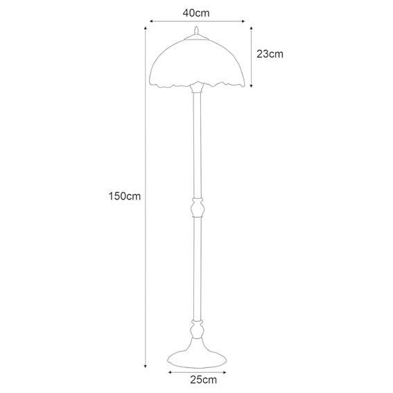 Lampa Podłogowa SUNFLOWER K-F161814 Wielokolorowy