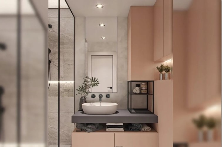 Bateria Umywalkowa Podtynkowa EXIT + Box Czarny