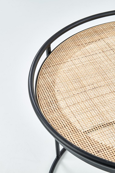 Zestaw 2 Ław Manado 51x42, 41x37 Czarny/Naturalny