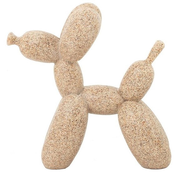 Dekoracja Figurka Piesek SHP BALOON 10cm Beżowy