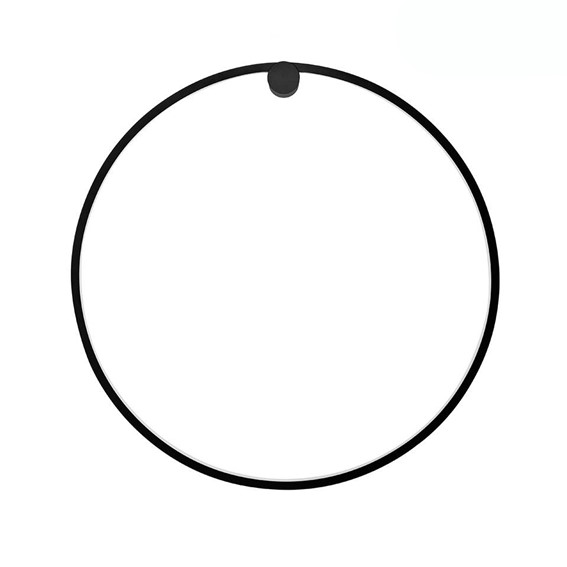 Lampa Ścienna HOOP 60 Czarny