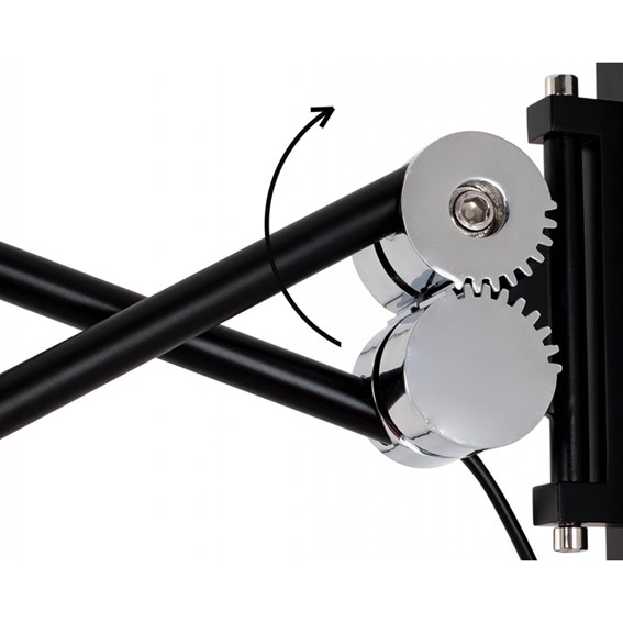 Lampa Ścienna GEAR Czarny