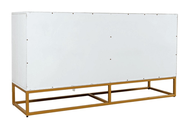 Komoda Avola AV2069-60 152x41 Biały/Złoty