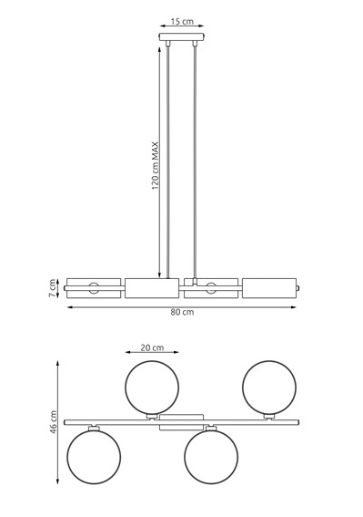 Lampa Wisząca DRUMZ 4 MIX2 Wielokolorowy