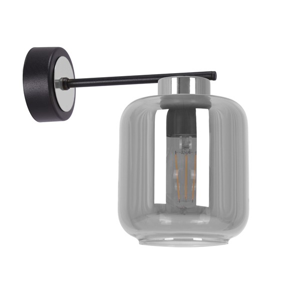 Kinkiet PIEGA K-5518 Czarny/Grafitowy/Srebrny