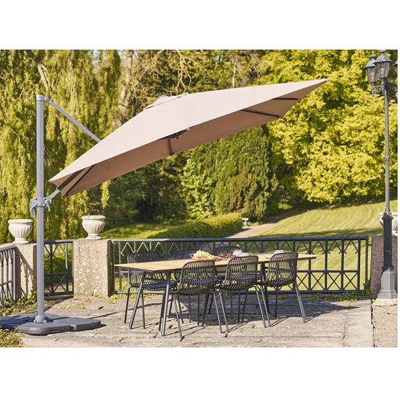 Parasol Ogrodowy BAZA 295cm Beżowy