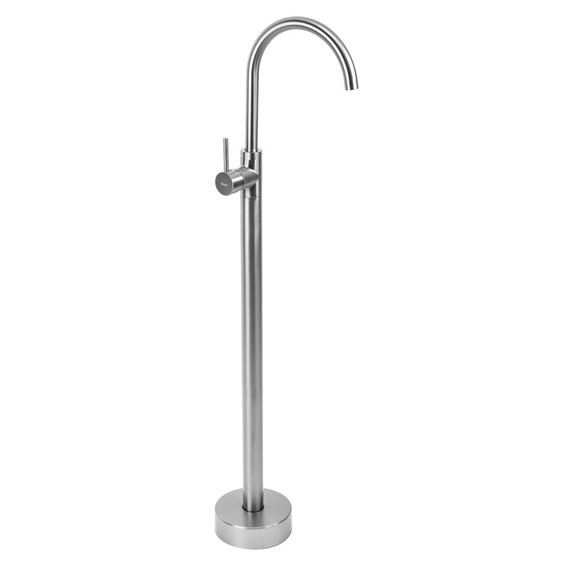 Bateria Umywalkowa Podłogowa LUNGO Nikiel Szczotkowana