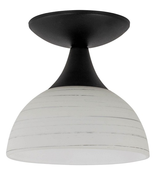 Lampa Sufitowa Larino D 19x21 Biały/Czarny