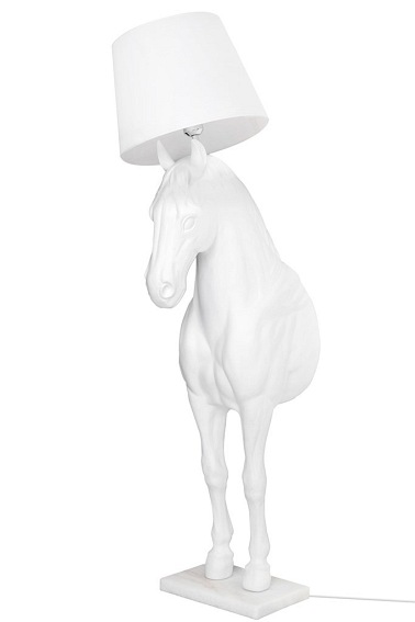 Lampa Podłogowa Koń HORSE Stand M Biały