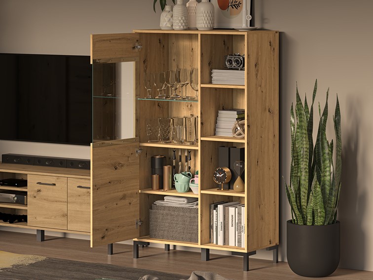 Witryna NEVIO 19 Dąb Artisan