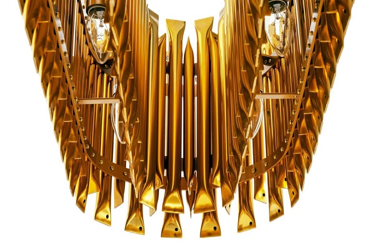 Lampa wisząca GALLIANO LONG ciemne złoto