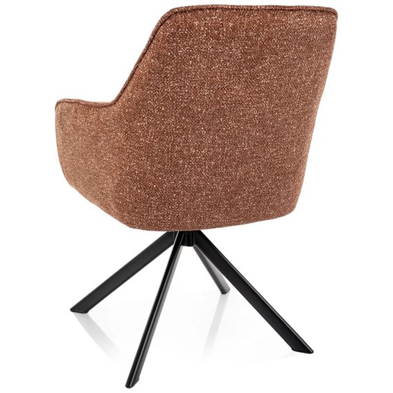 Krzesło NOTTI Leo Camel/Czarny Mat