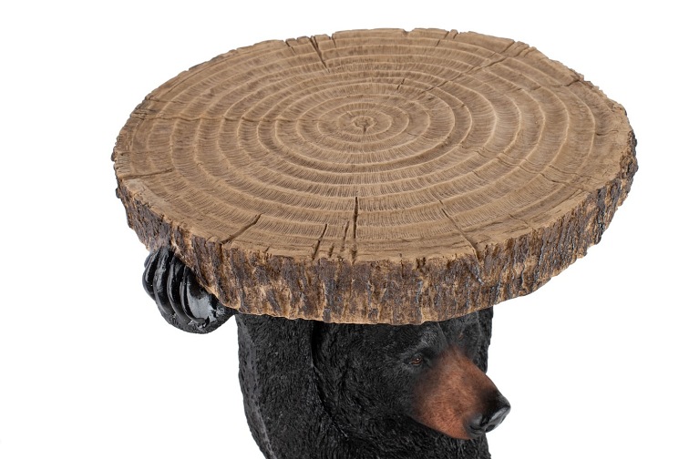 Stolik BEAR Czarny/Drewniany