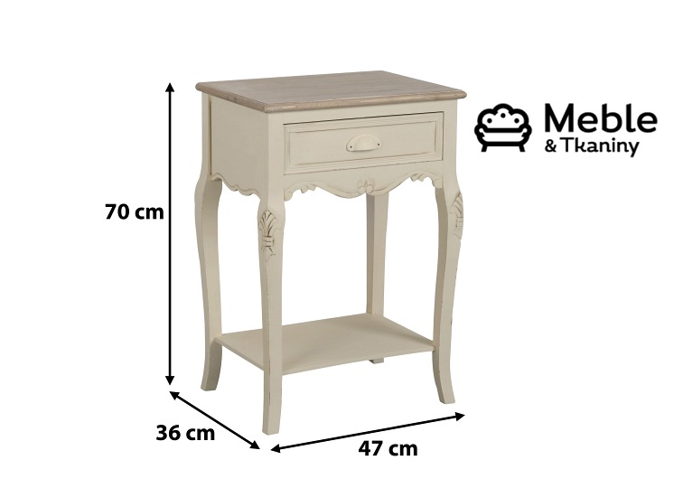 Szafka Nocna Rimini 019 36x47x70 Kremowy