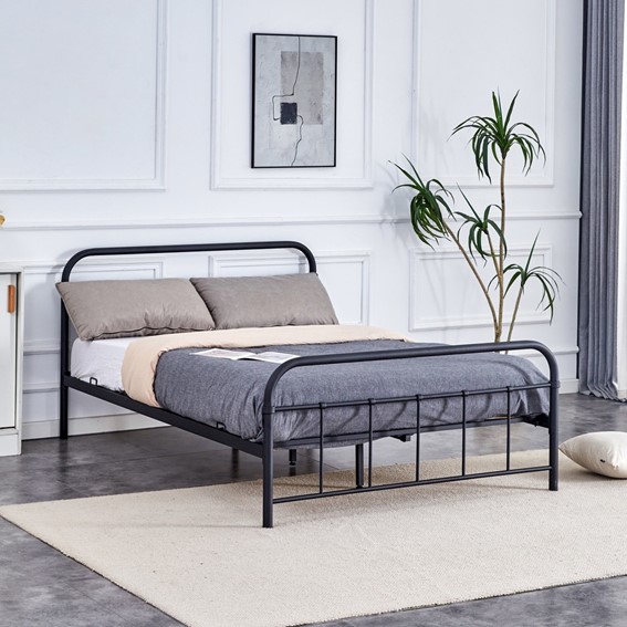 Łóżko LINDA 140x200cm Czarny