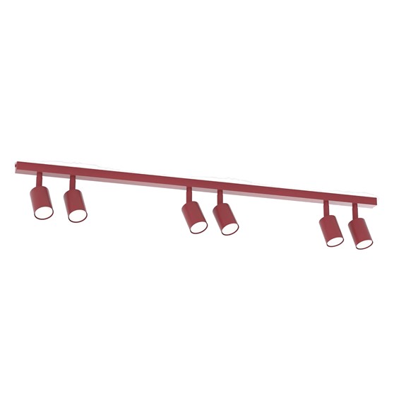 Lampa Sufitowa FLASH 6 Burgundowy