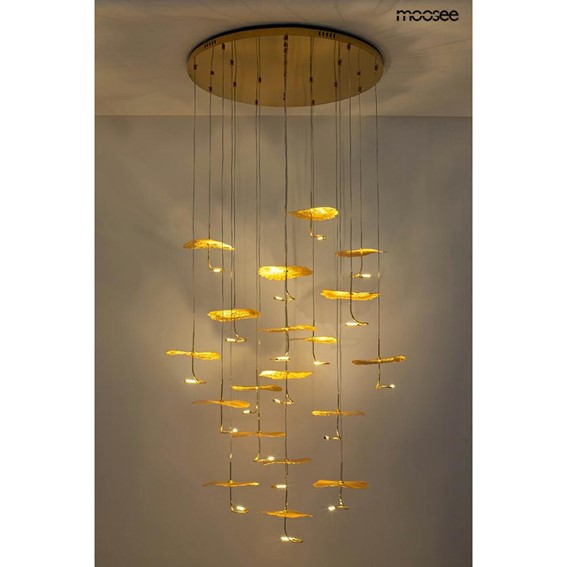 Lampa Wisząca LEAFS DISC Złoty