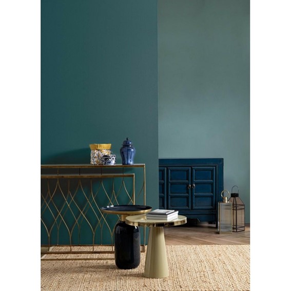 Stolik Kawowy NALIMA fi40,5 Niebieski