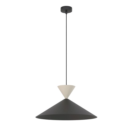 Lampa Wisząca RALF 1M Czarny/Beżowy