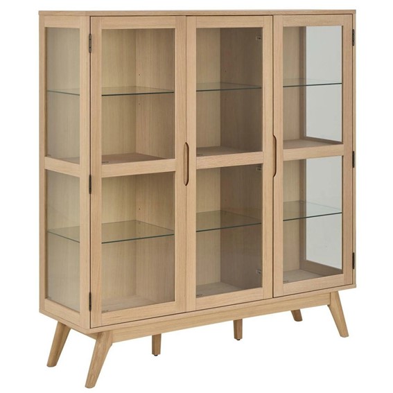 Witryna MARTE 140 cm Dąb Bielony