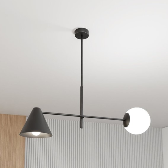 Żyrandol HERMES 2 Czarny