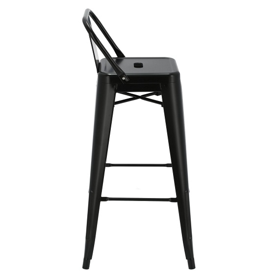 Hoker PARIS BACK Short 75cm black insp. Tolix