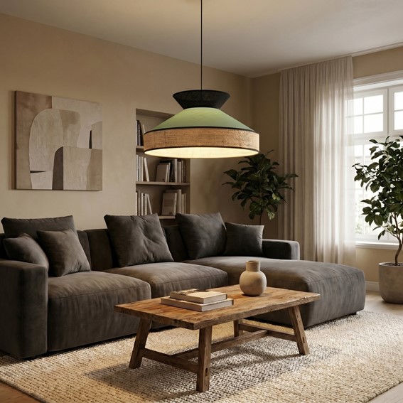 Lampa Wisząca SIESTA 1 Zielony