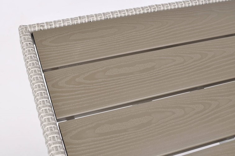 Zestaw Ogrodowy z technorattanu SZTOKHOLM Jasny Szary