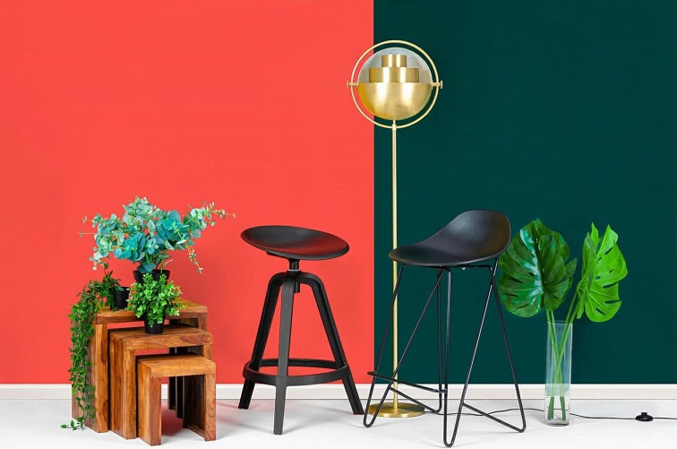 Krzesło Barowe Persy 75 Czarny