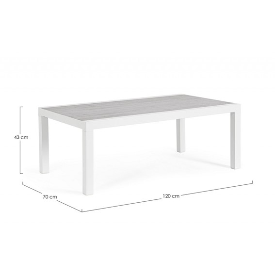 Stolik Ogrodowy KLEDI 120x70 Biały