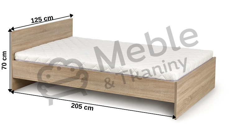 Łóżko LIMA 120x200cm Dąb Sonoma