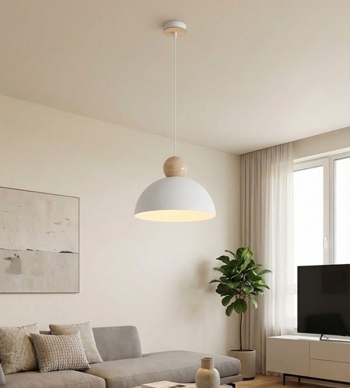 Lampa Wisząca KAKI 1M Biały