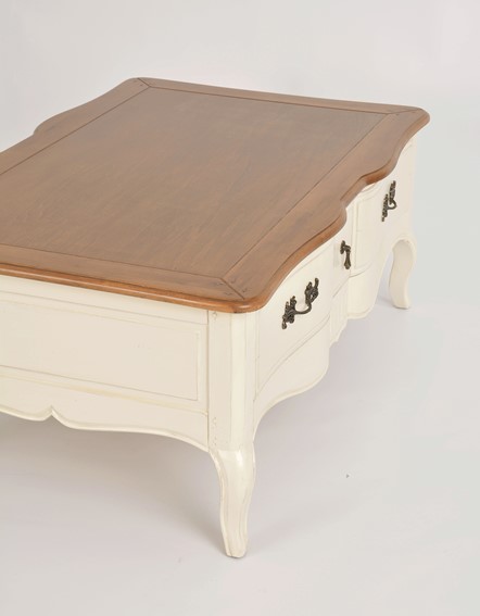 Stolik VENEZIA BIANCO VEB809K Beżowy/Brązowy