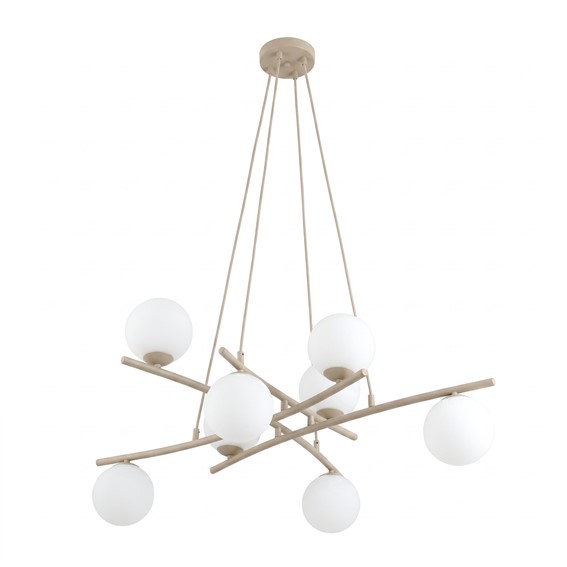 Lampa Wisząca ESSA 8 Beżowy/Opal