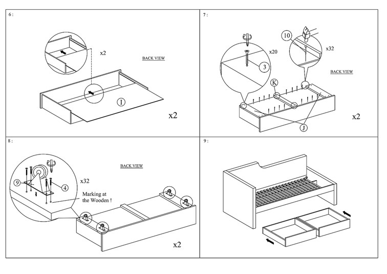 Łóżko ELIOT Velvet 120x200 Szary Tap.142