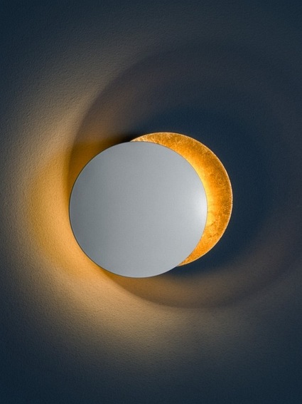 Lampa Ścienna ECLISE Złoty/Biały