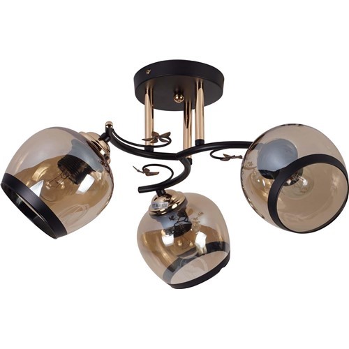 Żyrandol ORANO 3 Czarny/Złoty